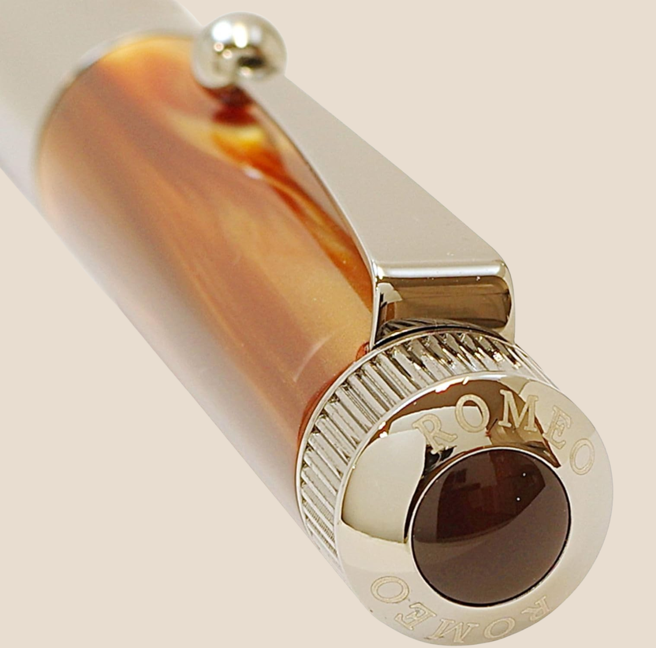 ROMEO No.3 Ballpoint Pen - Wide / Italian Amber