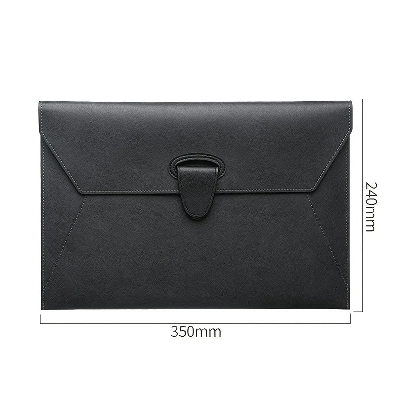 Minimalist Magnetic Leather Portfolio - A4 Document Case