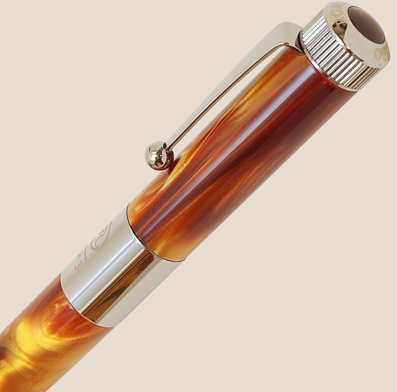 ROMEO No.3 Ballpoint Pen - Wide / Italian Amber