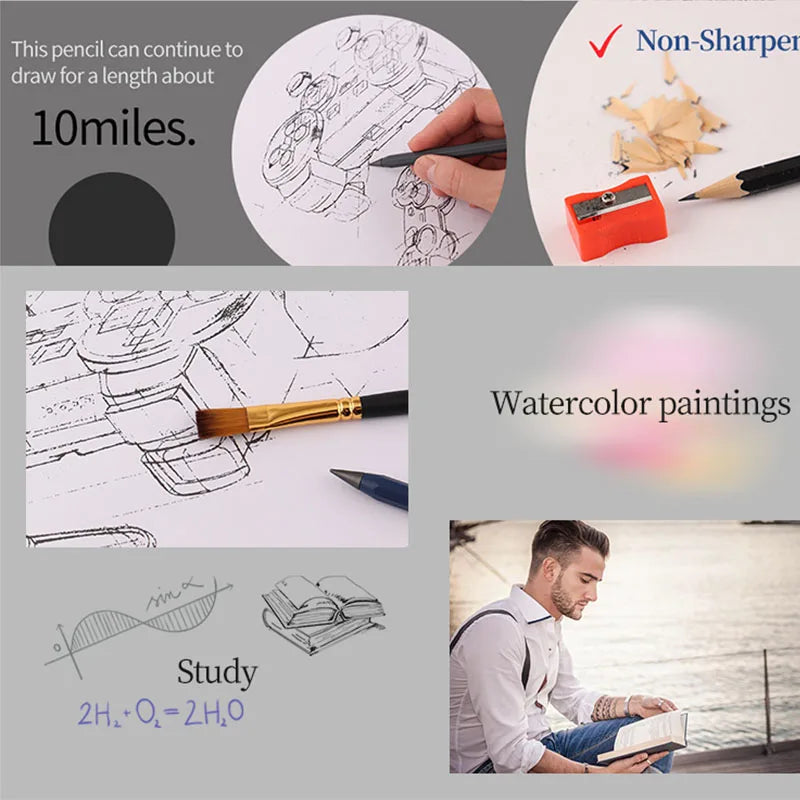 Premium All-Metal Eternal Inkless Pen