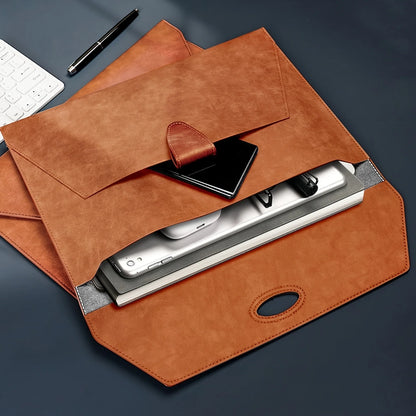 Minimalist Magnetic Leather Portfolio - A4 Document Case