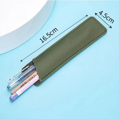 Minimalist PU Leather Pen Sleeve