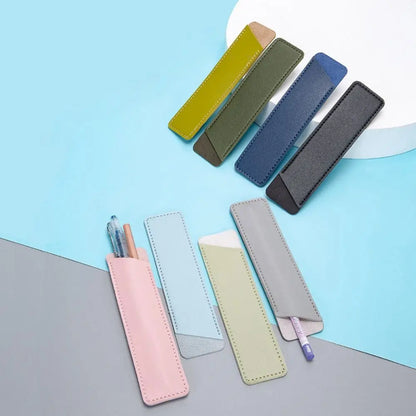 Minimalist PU Leather Pen Sleeve